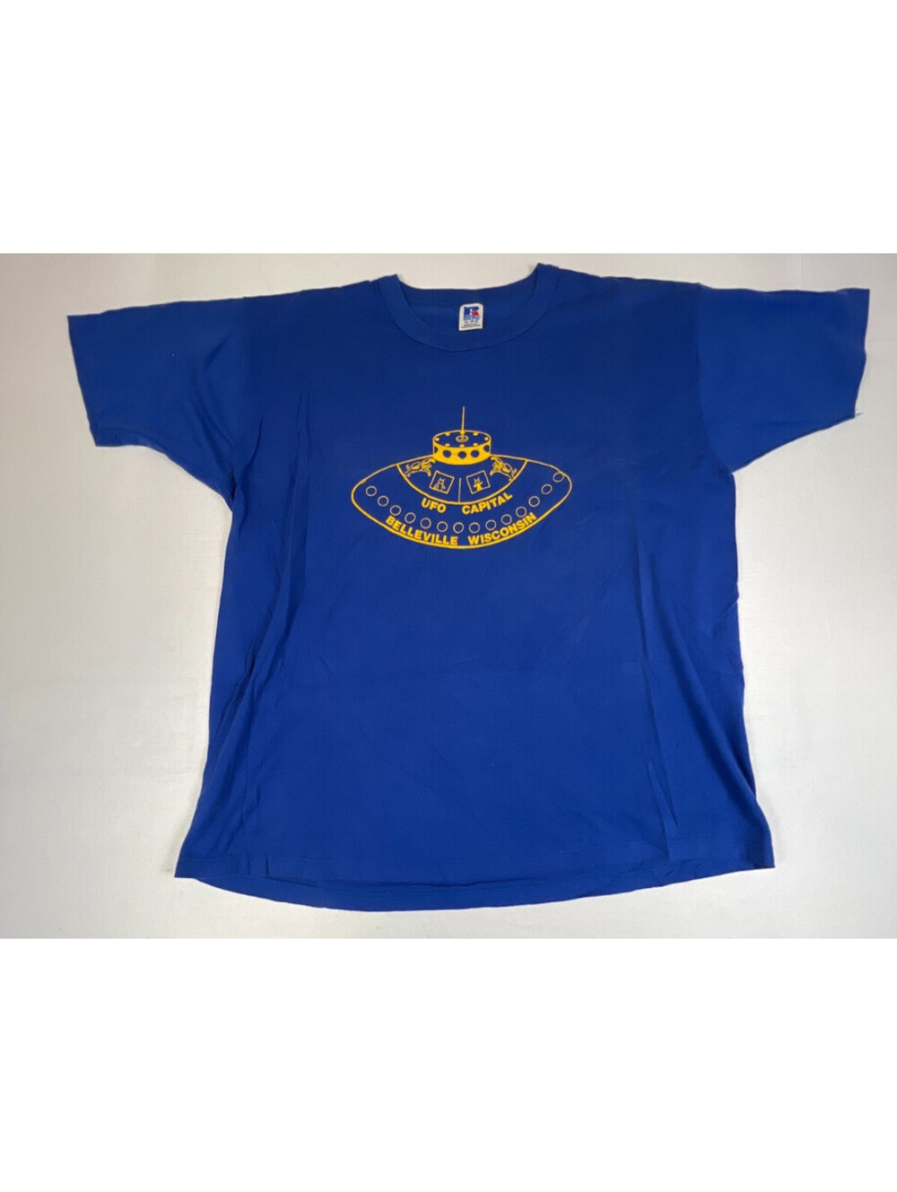 Russell Athletic Vintage Mens XL UFO Capital Belleville Wisconsin T Shirt